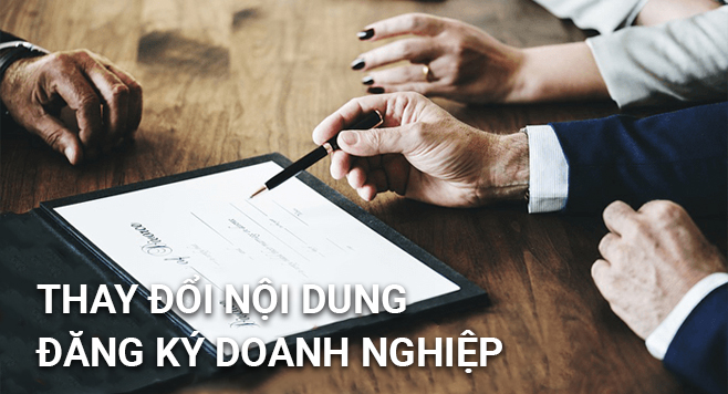 Thay đổi đăng ký doanh nghiệp